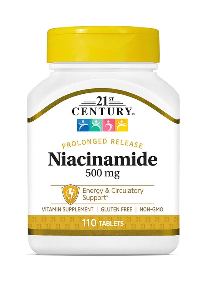 21st Century Niacinamide Vitamin Supplement 500mg - 110 Tablets - Image 1